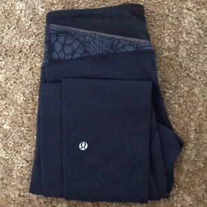 Lululemon wunder-under pant (navy blue)